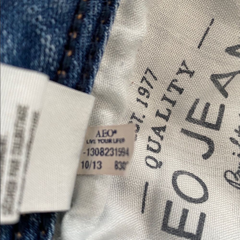American Eagle Kick Boot Super Stretch Jeans Size 12 SHORT - Picture 7 of 9